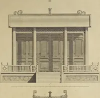 An illustration from Desseins des edifices, meubles, habits, machines, et ustenciles des Chinois (1757)