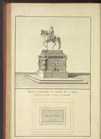 Picture 4 of 78 from Monumens érigés en France à la gloire de Louis XV : précédés d'un tableau du progrès des arts & des sciences sous ce règne, ainsi que d'une description des honneurs & des monumens de gloire accordés aux grands hommes, tant chez les anciens que chez les modernes : et suivis d'un choix des principaux projets qui ont été proposés, pour placer la statue du roi dans les différens quartiers de Paris (1767), leaf 129
