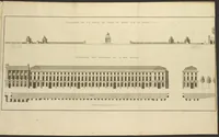 An illustration from Monumens érigés en France à la gloire de Louis XV : précédés d'un tableau du progrès des arts & des sciences sous ce règne, ainsi que d'une description des honneurs & des monumens de gloire accordés aux grands hommes, tant chez les anciens que chez les modernes : et suivis d'un choix des principaux projets qui ont été proposés, pour placer la statue du roi dans les différens quartiers de Paris (1767)
