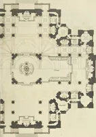 An illustration from Monumens érigés en France à la gloire de Louis XV : précédés d'un tableau du progrès des arts & des sciences sous ce règne, ainsi que d'une description des honneurs & des monumens de gloire accordés aux grands hommes, tant chez les anciens que chez les modernes : et suivis d'un choix des principaux projets qui ont été proposés, pour placer la statue du roi dans les différens quartiers de Paris (1767)