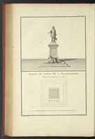 Picture 25 of 78 from Monumens érigés en France à la gloire de Louis XV : précédés d'un tableau du progrès des arts & des sciences sous ce règne, ainsi que d'une description des honneurs & des monumens de gloire accordés aux grands hommes, tant chez les anciens que chez les modernes : et suivis d'un choix des principaux projets qui ont été proposés, pour placer la statue du roi dans les différens quartiers de Paris (1767), leaf 195
