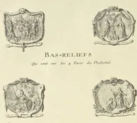 Picture 39 of 78 from Monumens érigés en France à la gloire de Louis XV : précédés d'un tableau du progrès des arts & des sciences sous ce règne, ainsi que d'une description des honneurs & des monumens de gloire accordés aux grands hommes, tant chez les anciens que chez les modernes : et suivis d'un choix des principaux projets qui ont été proposés, pour placer la statue du roi dans les différens quartiers de Paris (1767), leaf 243