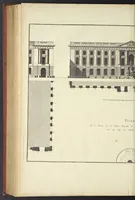 An illustration from Monumens érigés en France à la gloire de Louis XV : précédés d'un tableau du progrès des arts & des sciences sous ce règne, ainsi que d'une description des honneurs & des monumens de gloire accordés aux grands hommes, tant chez les anciens que chez les modernes : et suivis d'un choix des principaux projets qui ont été proposés, pour placer la statue du roi dans les différens quartiers de Paris (1767)