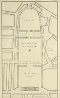 An illustration from Monumens érigés en France à la gloire de Louis XV : précédés d'un tableau du progrès des arts & des sciences sous ce règne, ainsi que d'une description des honneurs & des monumens de gloire accordés aux grands hommes, tant chez les anciens que chez les modernes : et suivis d'un choix des principaux projets qui ont été proposés, pour placer la statue du roi dans les différens quartiers de Paris (1767)