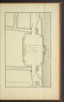 An illustration from Monumens érigés en France à la gloire de Louis XV : précédés d'un tableau du progrès des arts & des sciences sous ce règne, ainsi que d'une description des honneurs & des monumens de gloire accordés aux grands hommes, tant chez les anciens que chez les modernes : et suivis d'un choix des principaux projets qui ont été proposés, pour placer la statue du roi dans les différens quartiers de Paris (1767)