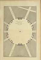An illustration from Monumens érigés en France à la gloire de Louis XV : précédés d'un tableau du progrès des arts & des sciences sous ce règne, ainsi que d'une description des honneurs & des monumens de gloire accordés aux grands hommes, tant chez les anciens que chez les modernes : et suivis d'un choix des principaux projets qui ont été proposés, pour placer la statue du roi dans les différens quartiers de Paris (1767)