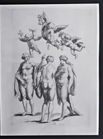 Picture 16 of 16 from Varie figure academiche : nouamente raccolte dal naturale con grandissima fatica e spesa, molto commode per la giouentu, la quaele si diletta dal arte dal disegno : messe in luce da I.A. de Poutre, d'Anuersa = Diuersche figuren wt de academia : nu eerst by een vergadert naert leuen, met groote moyte en oncost, seer bequaem voor alle iongelingen die hen oefenen in de teeken-const : int licht gebrocht door Ioan. A. de Poutre, plaetsnyder van Antwerpen (1629), leaf 62