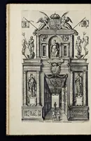 An illustration from Descriptio pvblicae gratvlationis, spectacvlorvm et lvdorvm in adventv Sereniss. Principis Ernesti Archidvcis Avstriae ... an. M.D.XCIIII. XVIII. kal. Ivlias, aliisqve diebvs Antverpiae editorvm : cvi est praefixa de Belgij principatu a romano in ea prouincia imperio ad nostra us[que] tempora breuis narratio ... : cum carmine panegyrico in eiusdem Principis Ernesti ... aduentum : accessit denique oratio funebris in Archiducis Ernesti obitum ijsdem prouincijs luctuosissimum (1595)