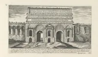 An illustration from Vestigi delle antichità di Roma, Tivoli, Pozzvolo et altri lvochi (1660)