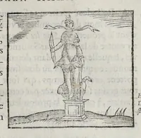 An illustration from Les hieroglyphiques de Ian-Pierre Valerian, vulgairement nommé Pierius. Autrement, commentaires des lettres et figures sacrées des Aegyptiens & autres nations. Oeuure reduicte en cinquante huict liures, ausquels sont adjoincts deux autres (1615)