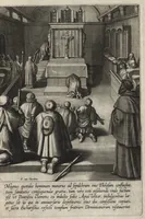 An illustration from Vita D. Thomae Aquinatis Othonis VaenI ingenio et manu delineata (1610)
