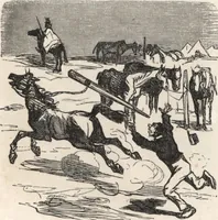 An illustration from Souvenirs comiques de l'an 1858 (1858)