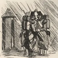 An illustration from Souvenirs comiques de l'an 1858 (1858)