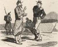 An illustration from Souvenirs comiques de l'an 1858 (1858)