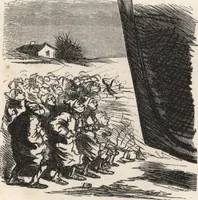 An illustration from Souvenirs comiques de l'an 1858 (1858)