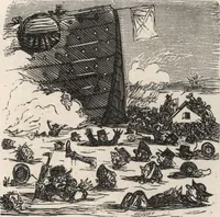 An illustration from Souvenirs comiques de l'an 1858 (1858)