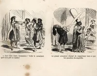 An illustration from Souvenirs comiques de l'an 1858 (1858)