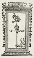 An illustration from Angeli Politiani Opera qvae qvidem extitere hactenvs omnia : longè emendativs qvàm usquàm antehac expressa : quibus accessit Historia de coniuratione Pactiana in familiam Medicam, elegantissimè conscripta : quorum omnium ordinem post Politiani elogia inuenies : addito unà indice memorabilium copiosissimo (1553)