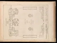 An illustration from Entwurff einer historischen Architectur : in Abbildung unterschiedener berühmten Gebäude, des Alterthums, und fremder Völcker, umb aus den Geschicht-Büchern, Gedächtnüss-Müntzen, Ruinen, und eigeholten wahrhafften Abrissen, von Augen zu stellen. In dem ersten Buche. Die von der Zeit vergrabene Bau-Arten der alten Jüden, Egÿptier, Sÿrer, Perser, und Griechen. In dem andren. Alte unbekante römische. In dem dritten. Einige fremde in- und ausser-europäische, als der Araber, und Türcken, etc. auch neue persianische, siamitische, sinesische und japonesische Gebäude. In dem vierten. Einige Gebäude von des autoris Erfindung und Zeichnung. (1725)