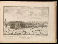 An illustration from Entwurff einer historischen Architectur : in Abbildung unterschiedener berühmten Gebäude, des Alterthums, und fremder Völcker, umb aus den Geschicht-Büchern, Gedächtnüss-Müntzen, Ruinen, und eigeholten wahrhafften Abrissen, von Augen zu stellen. In dem ersten Buche. Die von der Zeit vergrabene Bau-Arten der alten Jüden, Egÿptier, Sÿrer, Perser, und Griechen. In dem andren. Alte unbekante römische. In dem dritten. Einige fremde in- und ausser-europäische, als der Araber, und Türcken, etc. auch neue persianische, siamitische, sinesische und japonesische Gebäude. In dem vierten. Einige Gebäude von des autoris Erfindung und Zeichnung. (1725)