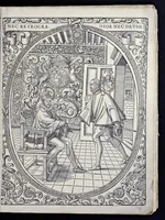 An illustration from Tableavx, accomplis de tovs les arts liberavx : contenans brievement et clerement par singvliere methode de doctrine, vne generale et sommaire partition des dicts arts, amassez et redvicts en ordre povr le sovlagement et profit de la ievnesse (1587)