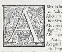 An illustration from Geografia di M. Livio Sanvto, distinta in XII libri : ne' quali, oltra l'esplicatione di molti luoghi di Tolomeo e della Bussola, e dell' Aguglia, si dichiarano le prouincie, popoli, regni, città, porti, monti, fiumi, laghi, e costumi dell'Africa : con XII tauole di essa Africa in dissegno di rame : aggiuntiui de piu tre indicci da M. Giovan Carlo Saraceni (1588)