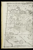 An illustration from Geografia di M. Livio Sanvto, distinta in XII libri : ne' quali, oltra l'esplicatione di molti luoghi di Tolomeo e della Bussola, e dell' Aguglia, si dichiarano le prouincie, popoli, regni, città, porti, monti, fiumi, laghi, e costumi dell'Africa : con XII tauole di essa Africa in dissegno di rame : aggiuntiui de piu tre indicci da M. Giovan Carlo Saraceni (1588)