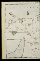 An illustration from Geografia di M. Livio Sanvto, distinta in XII libri : ne' quali, oltra l'esplicatione di molti luoghi di Tolomeo e della Bussola, e dell' Aguglia, si dichiarano le prouincie, popoli, regni, città, porti, monti, fiumi, laghi, e costumi dell'Africa : con XII tauole di essa Africa in dissegno di rame : aggiuntiui de piu tre indicci da M. Giovan Carlo Saraceni (1588)