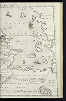 An illustration from Geografia di M. Livio Sanvto, distinta in XII libri : ne' quali, oltra l'esplicatione di molti luoghi di Tolomeo e della Bussola, e dell' Aguglia, si dichiarano le prouincie, popoli, regni, città, porti, monti, fiumi, laghi, e costumi dell'Africa : con XII tauole di essa Africa in dissegno di rame : aggiuntiui de piu tre indicci da M. Giovan Carlo Saraceni (1588)