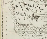 Picture 12 of 15 from Geografia di M. Livio Sanvto, distinta in XII libri : ne' quali, oltra l'esplicatione di molti luoghi di Tolomeo e della Bussola, e dell' Aguglia, si dichiarano le prouincie, popoli, regni, città, porti, monti, fiumi, laghi, e costumi dell'Africa : con XII tauole di essa Africa in dissegno di rame : aggiuntiui de piu tre indicci da M. Giovan Carlo Saraceni (1588), leaf 85