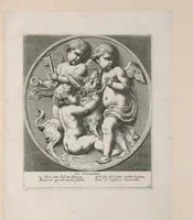 Picture 3 of 9 from Les vertus innocentes ou leurs simboles sous des figures d'enfans : necessaires aux amateurs de la muette poesie, & de la pinture parlante, leaf 14