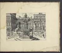An illustration from Artis perspectiuae plurium generum elegantissimae formulae [graphic], multigenis fontibus, nonnullisq[ue] hortulis affabre factis exornatae, in cõmodum artificum, eorumq[ue] qui architectura, aedificiorumq[ue] cõmensurata uarietate delectantur, antea nunquam impressae (1568)