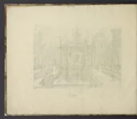 An illustration from Artis perspectiuae plurium generum elegantissimae formulae [graphic], multigenis fontibus, nonnullisq[ue] hortulis affabre factis exornatae, in cõmodum artificum, eorumq[ue] qui architectura, aedificiorumq[ue] cõmensurata uarietate delectantur, antea nunquam impressae (1568)