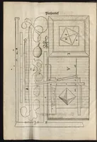Picture 2 of 9 from Perspectiva : hierinnen auffs kürtzte beschrieben, mit Exempeln eröffnet vnd an Tag gegeben wird, ein newer besonder kurtzer, doch gerechter vnd sehr leichter Weg, wie allerley Ding, es seyen Corpora, Gebäw, oder was möglich zuerdencken vnd in Grund zulegen ist, verruckt oder vnverruckt, ferner in die Perspectif gebracht werden mag, ohn einige vergebliche Linie, Riss vnd Puncten [et]c, dergleichen Weg bisshero noch nicht bekannt gewesen (1595), leaf 17