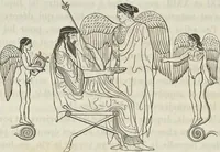 An illustration from Élite des monuments céramographiques; matériaux pour l'histoire des religions et des moeurs de l'antiquité; (1844)