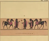 An illustration from Élite des monuments céramographiques; matériaux pour l'histoire des religions et des moeurs de l'antiquité; (1844)