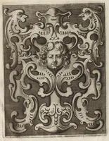Picture 6 of 41 from Neues Zieratenbuch, den Schreinern, Tischlern oder Küstlern und Bildhauer[n] sehr dienstlich (1650), leaf 22