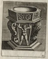 Picture 29 of 41 from Neues Zieratenbuch, den Schreinern, Tischlern oder Küstlern und Bildhauer[n] sehr dienstlich (1650), leaf 84