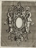 Picture 33 of 41 from Neues Zieratenbuch, den Schreinern, Tischlern oder Küstlern und Bildhauer[n] sehr dienstlich (1650), leaf 92