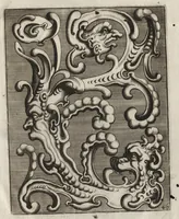 Picture 37 of 41 from Neues Zieratenbuch, den Schreinern, Tischlern oder Küstlern und Bildhauer[n] sehr dienstlich (1650), leaf 98
