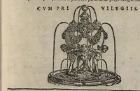An illustration from Natalis Comitis Mythologiae sive explicationvm fabvlarvm libri X : in quibus omnia propè naturalis & moralis philosophiae dogmata contenta fuisse demonstratur : nuper ab ipso autore pluribus sexcentis locis aucti & locupletati ... : quibus accedunt libri quatuor venationum carmine ab eodem conscripti .. (1581)