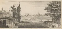 An illustration from Veues de plusieurs petis endrois des fauxbourgs de Paris (1695)