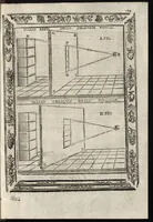An illustration from Paradossi per pratticare la prospettiva senza saperla, fiori, per facilitare l'intelligenza, frutti, per non operare alla cieca. Cognitioni necessarie à pittori, scultori, architetti, ed à qualunque si diletta di disegno (1683)