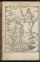 An illustration from Le imagini de i dei de gli antichi : nelle qvali si contengono gl'idoli, riti, ceremonie, & altre cose appartenenti alla religione de gli antichi, con la loro espositione & con bellissime & accomodate figure nouamente ristampate et con esserui citati i luoci de gli autori stessi di donde molte cose sono cauate con molta diligenza riuiste e ricorrette (1581)