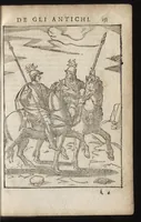 An illustration from Le imagini de i dei de gli antichi : nelle qvali si contengono gl'idoli, riti, ceremonie, & altre cose appartenenti alla religione de gli antichi, con la loro espositione & con bellissime & accomodate figure nouamente ristampate et con esserui citati i luoci de gli autori stessi di donde molte cose sono cauate con molta diligenza riuiste e ricorrette (1581)
