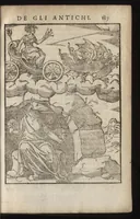 An illustration from Le imagini de i dei de gli antichi : nelle qvali si contengono gl'idoli, riti, ceremonie, & altre cose appartenenti alla religione de gli antichi, con la loro espositione & con bellissime & accomodate figure nouamente ristampate et con esserui citati i luoci de gli autori stessi di donde molte cose sono cauate con molta diligenza riuiste e ricorrette (1581)