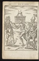 An illustration from Le imagini de i dei de gli antichi : nelle qvali si contengono gl'idoli, riti, ceremonie, & altre cose appartenenti alla religione de gli antichi, con la loro espositione & con bellissime & accomodate figure nouamente ristampate et con esserui citati i luoci de gli autori stessi di donde molte cose sono cauate con molta diligenza riuiste e ricorrette (1581)
