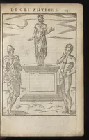 An illustration from Le imagini de i dei de gli antichi : nelle qvali si contengono gl'idoli, riti, ceremonie, & altre cose appartenenti alla religione de gli antichi, con la loro espositione & con bellissime & accomodate figure nouamente ristampate et con esserui citati i luoci de gli autori stessi di donde molte cose sono cauate con molta diligenza riuiste e ricorrette (1581)
