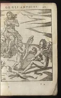 An illustration from Le imagini de i dei de gli antichi : nelle qvali si contengono gl'idoli, riti, ceremonie, & altre cose appartenenti alla religione de gli antichi, con la loro espositione & con bellissime & accomodate figure nouamente ristampate et con esserui citati i luoci de gli autori stessi di donde molte cose sono cauate con molta diligenza riuiste e ricorrette (1581)