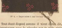 Picture 4 of 14 from Méthode pratique d'impression des tissus en couleurs : mates, dorées, argentées, bronzées, veloutées et perlées : applicable aus étoffes reteintes, aux tissus en pièces, aus rubans, aux peaux, toiles cirées, moleskines, aux papiers de fantaisie, à la chapellerie, aux cachets et marques de fabrique, etc (1873), leaf 31